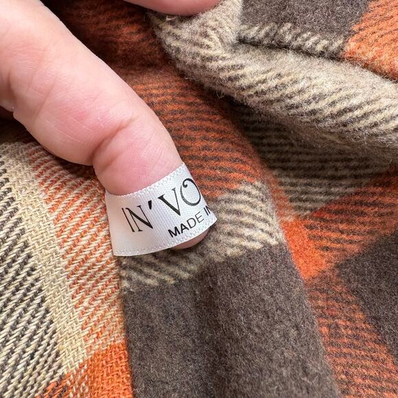 Involand Plus Size 20W Flannel Plaid Shacket Shirt Duster Fall Swiftie Evermore - Picture 7 of 13